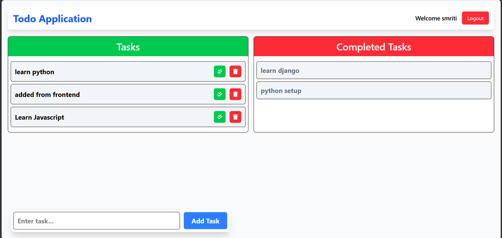 To-Do List Web Application screenshot